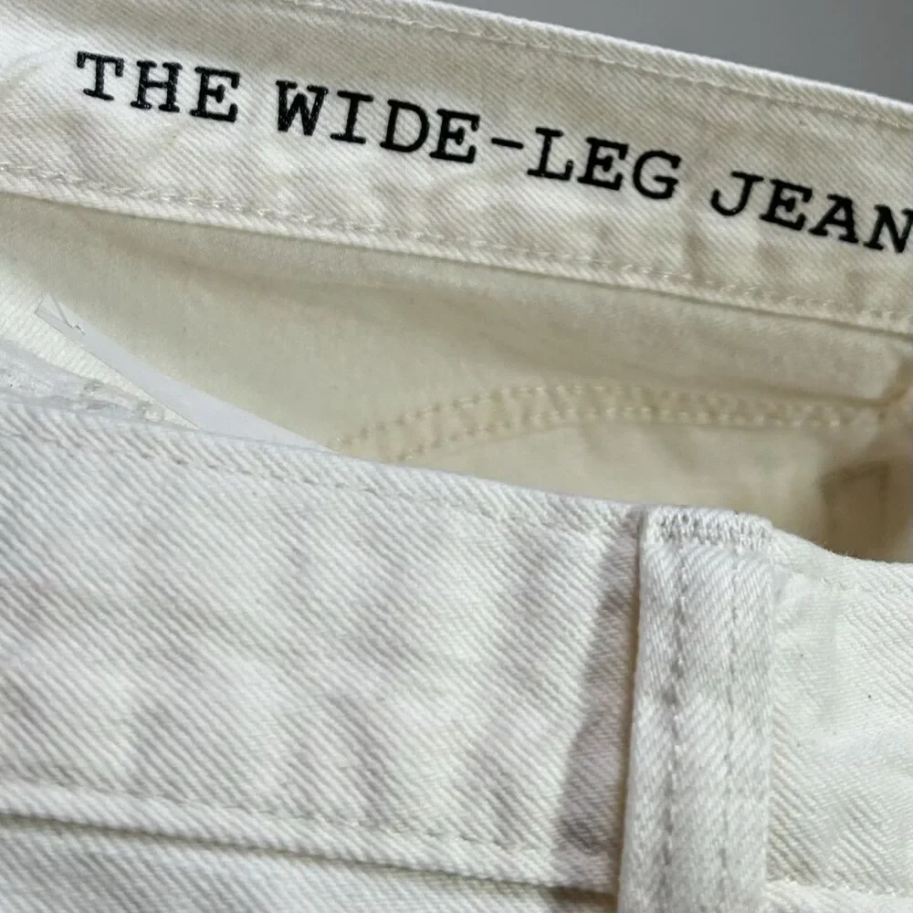 Madewell Wide Leg Jean Mens 36x32 Ecru Wash Summer Denim Relaxed NV081 NWT